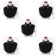 thumbnail image 1 of Sonducket Womens Detachable Half Shirt Blouse False Dickey Collar Black Rhinestone Collar Type2, 1 of 6