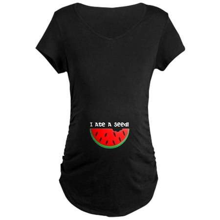 

CafePress - I Ate A Seed Watermelon Maternity T Shirt - Maternity Dark T-Shirt