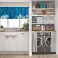 thumbnail image 5 of LALILO Kitchen Curtain Valance Winter Night Starry Sky Rod Pocket Window Curtain 52"x 18" Set of 2, 5 of 5