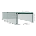 thumbnail image 3 of Outsunny 8' x 4' Crop Cage, Plant Protector with Zipper Roll-Up Door, 3 of 10