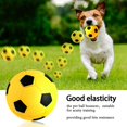 thumbnail image 3 of 4 Piece 2.7 Inch Latex Dog Toy Football Chew Fetch Throw Ball for Medium Dogs Interactive Play, 3 of 7