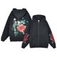 thumbnail image 1 of Sudadera con capucha Y2K Rose para hombre y mujer, suéter de gran tamaño, estilo gótico, Hip Hop, Harajuku, gráfico Vintage, chaqueta holgada, Tops, 1 of 4