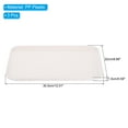 thumbnail image 2 of Unique Bargains 12x9' Fast Food Tray, 3 Pack PP Plastic Reusable Multi-Purpose Non-Slip Serving Tray White, 2 of 5