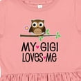 thumbnail image 4 of Inktastic My Gigi Loves Me Girl Owl Girls Toddler Dress, 4 of 5
