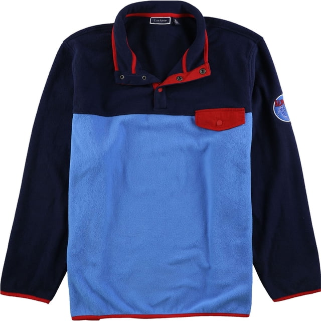Club Room - Chaqueta de forro polar con bloques de colores para hombre, azul, XX-Large