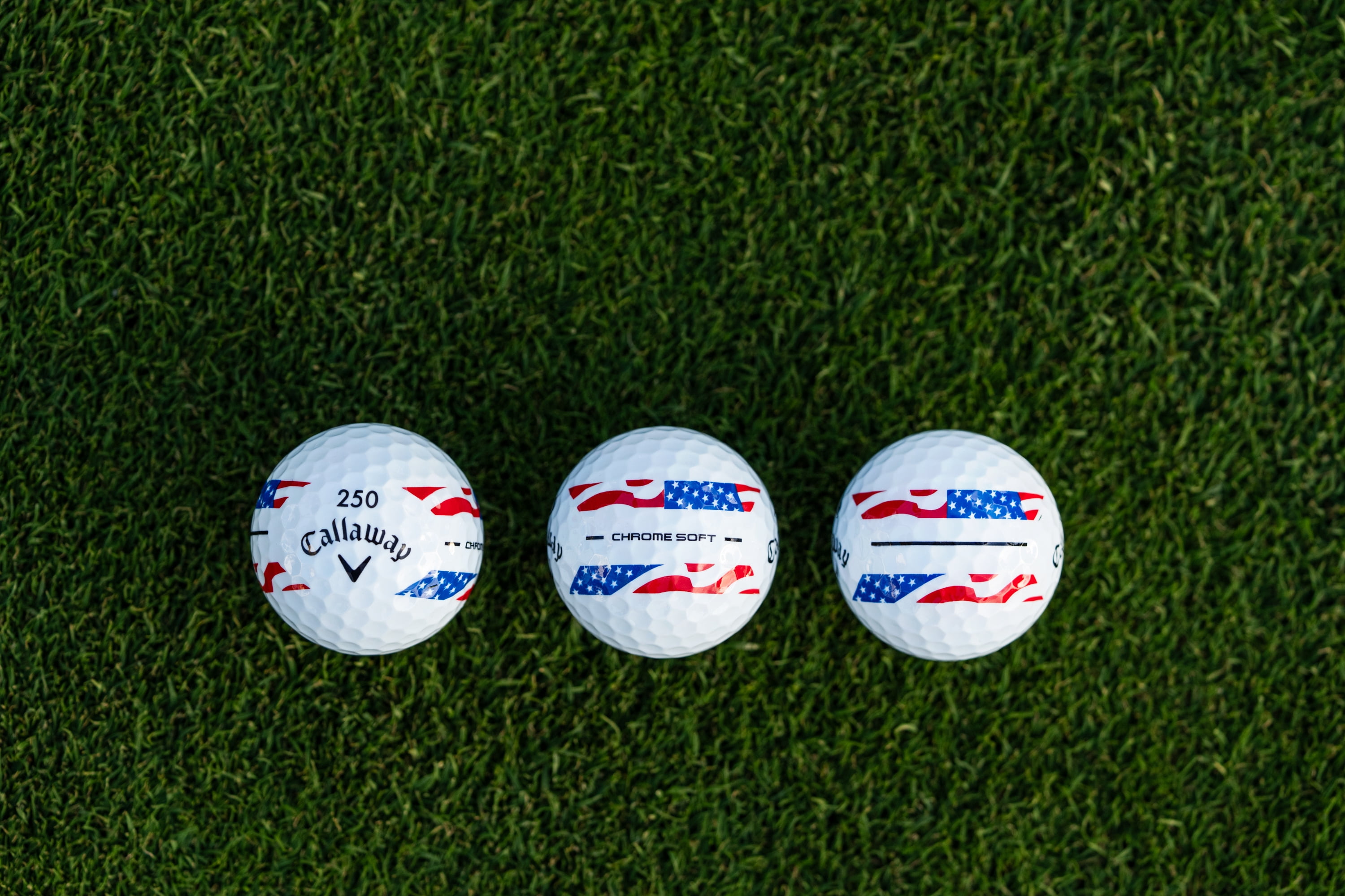 (2 pack) Callaway Golf Chrome Soft 26 - USA Stripe 12 ball pk