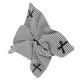 thumbnail image 3 of Scrunchy Hair Ties Large Black White Checkered Bow Scrunchies For Women Girls Daily Wear 1Pcs, 3 of 4