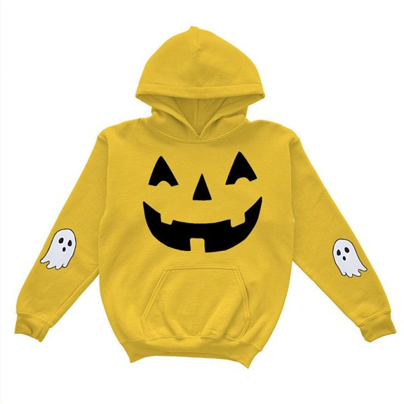 SHTXOZHI Halloween Hoodies Sweatshirts for Boys Girls Long Sleeve Graphic Tops Casual Outdoor Warm Basic Layering