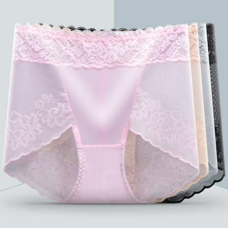 

MaFYtyTPR Womens Briefs Underwear on Clearance Women High Waisted Lace Waistless Mesh Underwear Sexy Oversized Briefs