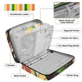 thumbnail image 4 of Haosy Accordion File Organizer Zipper Binder 500 Sheet 6-Tab Expanding File Folder Multi-Pocket 1.2 Inch 3 Ring Noodle Sushi Prawns, 4 of 7