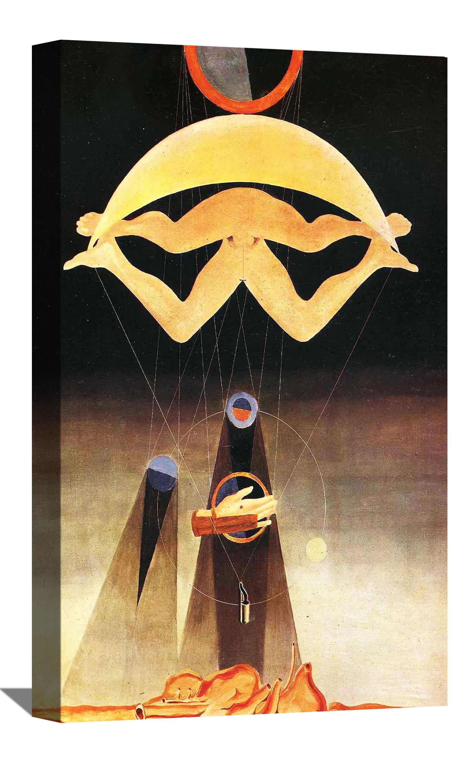 Max Ernst Painting This Men Shall Know Nothing Surrealistic Canvas Art Framed Wall Art - Walmart.com