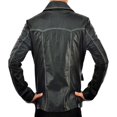 thumbnail image 3 of QAWACH Men Leather Jacket - Lambskin Winter Vintage Black Color Motorcycle Biker Jacket, Moto Riding & Racing Jackets M Size NBWJ02, 3 of 4
