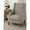 Dove Grey, variant on Jofran Quinn Upholstered Geometric Pattern Accent Chair with Nailhead Trim