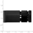 thumbnail image 4 of Stainless Steel Black Plated Cable Money Clip  For Dad Mens  For Him, 4 of 8