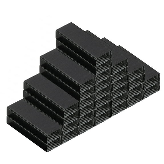 Uxcell Staples for Stapler, 2 Pack #10 Mini 3/16 Inch Length Staples for Office Supplies, Black