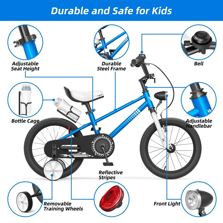 XJD 12 14 16 Inch Boys Bike with Training Wheels for kids Ages 3-9