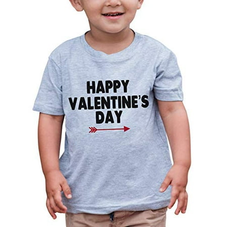 

7 ate 9 Apparel Boy s Happy Valentine s Day 2T T-Shirt Grey