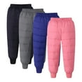 thumbnail image 4 of KYAIGUO 2-7T Boys Girls Winter down Pants for Kids Toddler Windproof Warm Sweatpants Solid Color Casual Trousers Bottoms Jogger Pants, 4 of 9