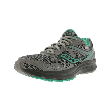 Saucony Women's Grid Cohesion Tr 10 Grey / Mint Ankle-High Trail Runner - (Best Saucony Trail Shoes)