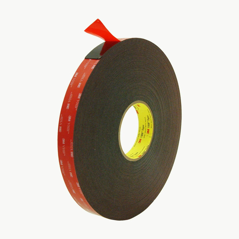 Double Sided Foam Tape Strong Pad Mounting,Black Self-Adhesive Tape Include  Square Round and Rectangular(60Pcs)