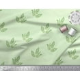 thumbnail image 2 of Soimoi Rayon Crepe Fabric Leaves & Floral Block Decor Fabric Printed Yard 46 Inch Wide, 2 of 3