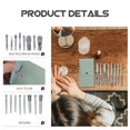 thumbnail image 3 of TEHAUX 9Pcs Portable Makeup Brush Set Dark Green For Women Beginners Travel Daily, 3 of 6
