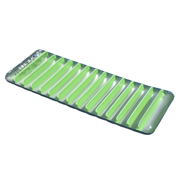 Pool Central 76" Green and Gray Inflatable Sun Tanning Swimming Pool Mattress Raft