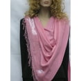 thumbnail image 7 of Beaded Shawl/Beaded Scarf/Sequin Shawl/Fancy Scarf/Fancy Shawl/Evening Shawl/Pashmina Shawl/Pashmina Scarf/Scarf/Scarves/Shawl/Shawls/Stole/Wrap - Baby Pink (B-04), 7 of 7