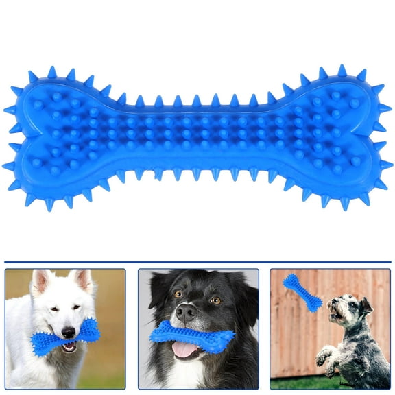 HOOWIFFY 1Pc Dog Teething Toy Puppy Chew Sticks Blue Plastic for Puppies Random Style