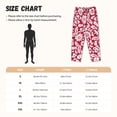 thumbnail image 3 of Fotbe Red Flowers Pantalones de Pijama para Mujer, Pantalones de Dormir, Pantalones Pj con Cordón y Bolsillos-Large, 3 of 6