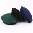 thumbnail image 4 of Uqiangy Beret Hats for Women Boinas Para Mujer Beret Hat Women's Berets French Beret for Man Woman Large Black Beret French Hats for Women Red, 4 of 9