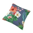 thumbnail image 3 of YFYANG Square Decorative Throw Pillow Case (Without Pillow Insert), Tropical Flower Watercolor Pattern Bedroom Sofa Car Cushion Cover, 12"x12", 3 of 9