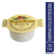 Ventura Foods SunGlow European Style Whipped Butter Blend, 5 Gram -- 720 per case.