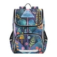 thumbnail image 2 of Fantasy Forest Backpack Big Laptop Backpack Casual Daypack Quilted Large Capacity Large Bookbags, 2 of 7