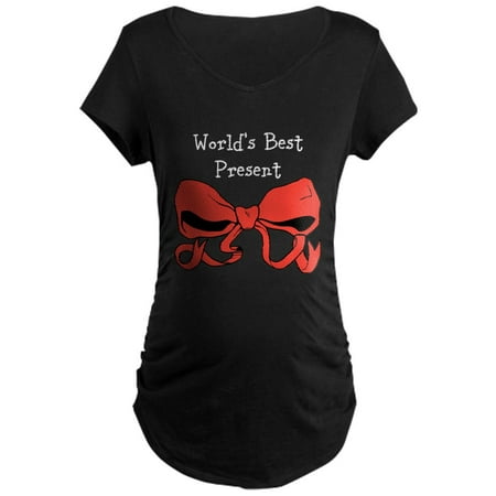 CafePress - Worlds Best Present (Dark) Maternity T Shirt - Maternity Dark (Best Maternity Hospital In The World)
