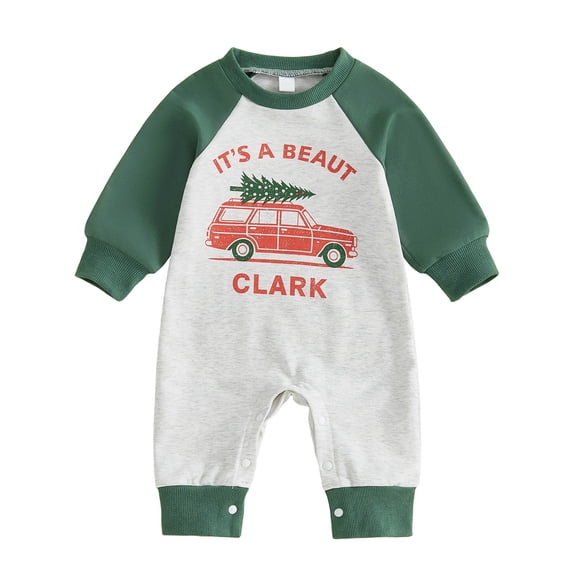 CFXNMZGR Boy Infant Clothes Cute Newborn Unisex Baby Cotton Long Sleeve Onesie Coming Home Outfits,Soft Romper (Green,0-3 Months)