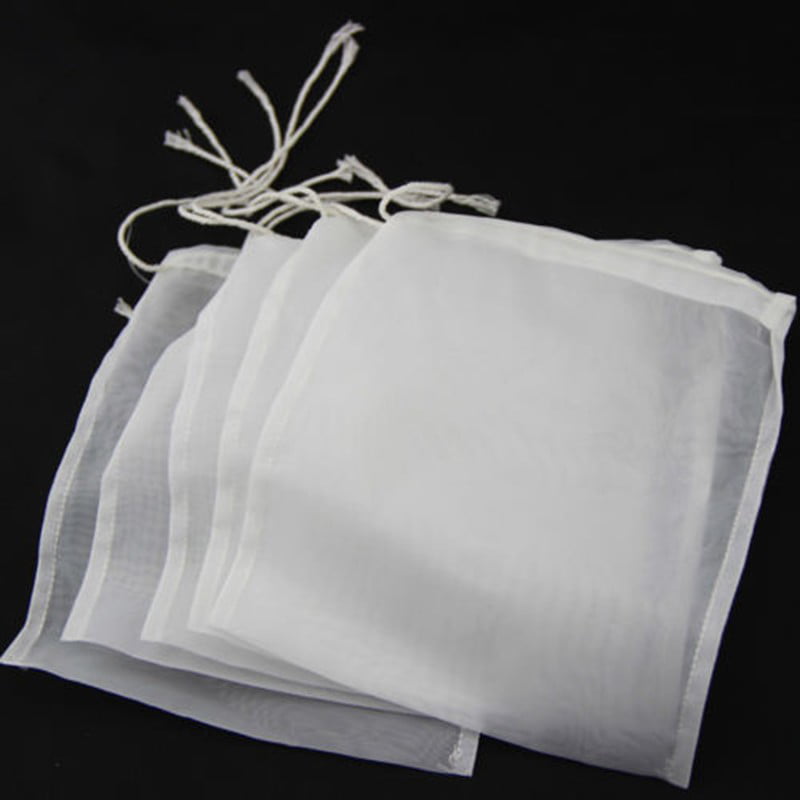 2pcs 100/160/200 Micron-Nylon Straining Bags Fine-Mesh Homebrew Filtering Bags 