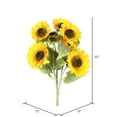 thumbnail image 3 of Vickerman FA174901 Tournesol X9-Yellow Floral Bush, 3 of 3