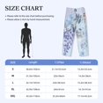 thumbnail image 4 of Pofeuu Bird Butterfly Stripe Print Men's Pajama Pants, Soft Lounge Pajama Pants with big pockets for Men Plaid Pj Bottoms-X-Large, 4 of 6