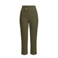 thumbnail image 6 of Ashirexll High Waisted Pants for Women Fall Fashion Golf Straight Button Closure Work Pants with Side Pockets for Outdoor, 6 of 6