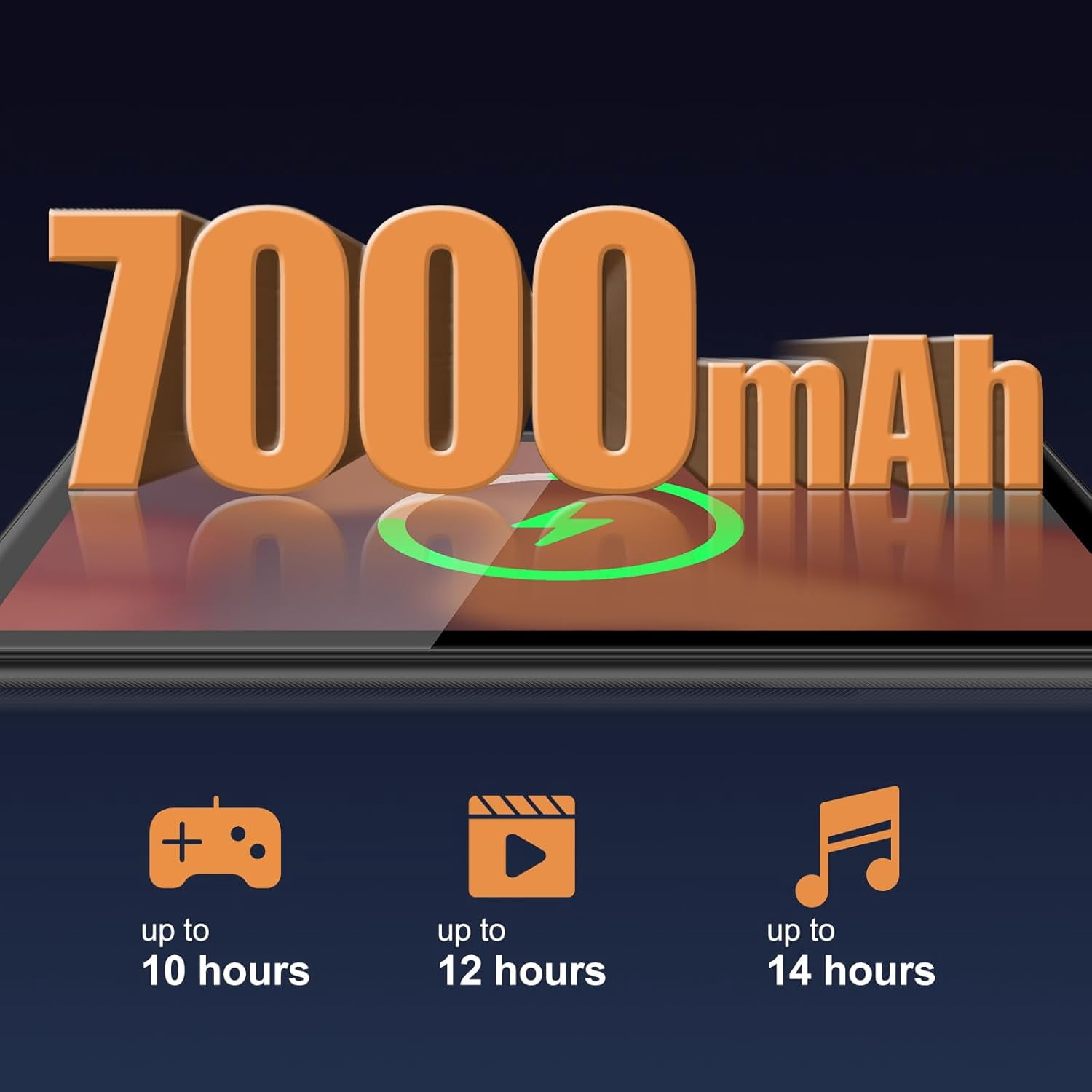 YYSWIE 10.1" Android 13 Tablet, 4+64GB (512GB Expandable), Octa-Core, 7000mAh Battery, HD IPS, Dual Camera, WiFi