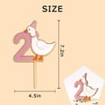 thumbnail image 2 of Cake Topper Raoformi One Silly Goose Pink, número 2, cumpleaños, 2 of 7