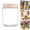 Light Pink, variant on ZOURIH Overnight Oats Containers with Lids 16oz Glass Mason Jars Meal Prep Salad Food Cereal Snacks Pudding Yogurt Storage,