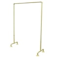 thumbnail image 6 of Industrial Pipe Clothing Rack Gold Garment Display Rack Vintage Commercial Grade Pipe Clothes Racks, Heavy Duty Metal Rack for Hanging Clothes Retail Display Garment Rack Metal Clothes Storage Shelf, 6 of 12