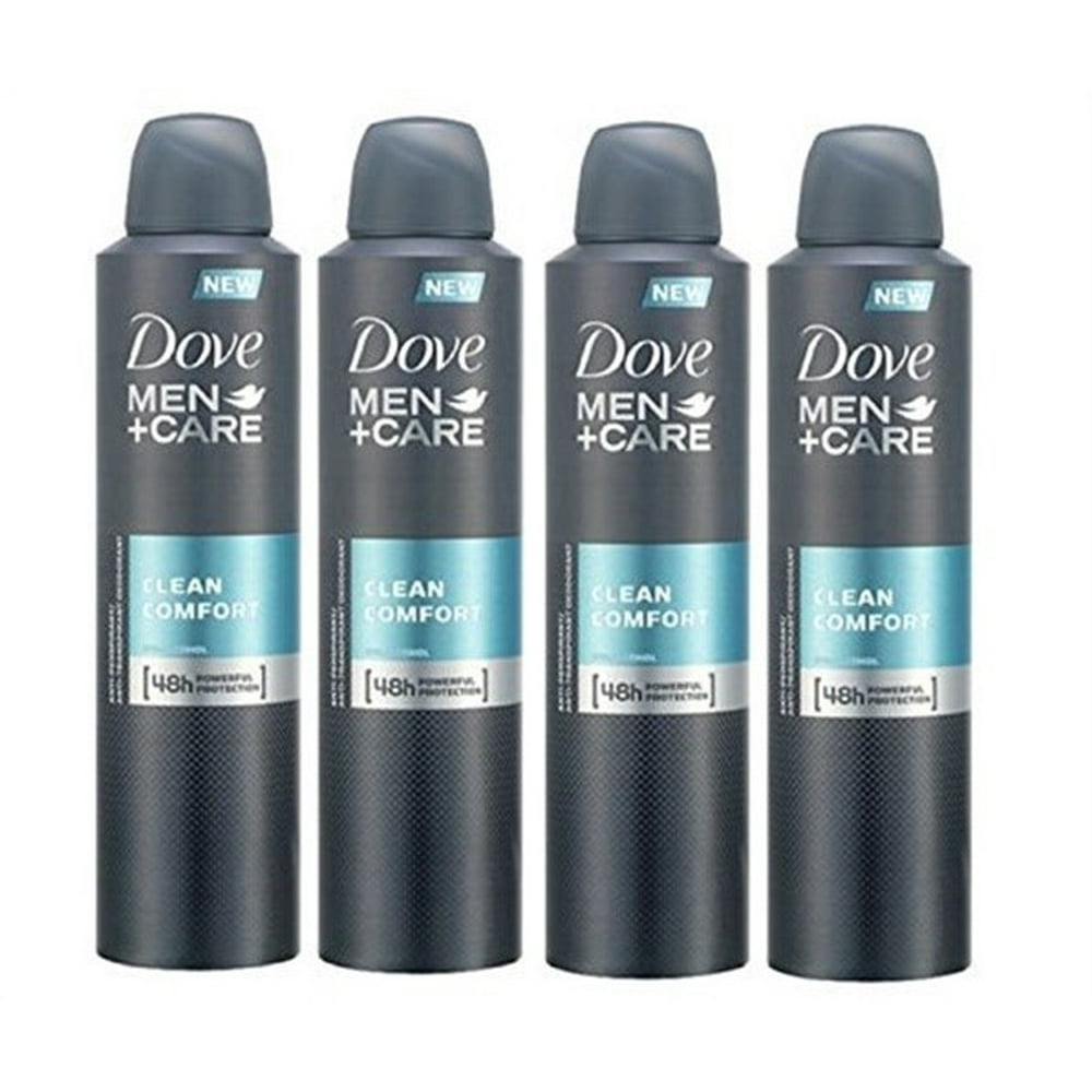Dove Men+ Care Clean Comfort AntiPerpirant Deodorant Spray 150ml (Pack of 6)