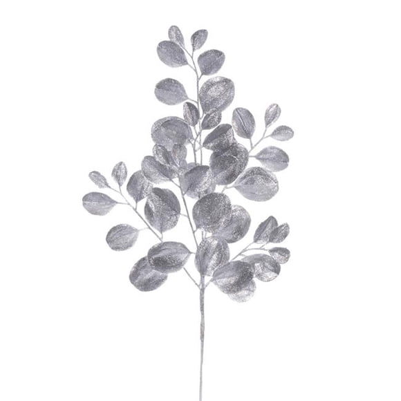 Vickerman FK220625 25 in. Dogwood Glitter Spray - Silver - Pack of 3