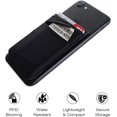 thumbnail image 2 of Cell Phone Stick on Wallet, Credit Card & Business Card & Id Holder (3 Packs) Compatible with iPhone, Android and Most Smartphones (Black + Pink), 2 of 7