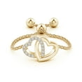 thumbnail image 2 of ANGARA Natural 0.05 Ct. Diamond Fashion Ring in 14K Yellow Gold for Women (Ring Size: 11.5), 2 of 9