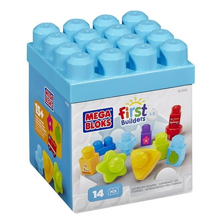 Mega Blocks First Builders Colors & Shapes, 14 Piece