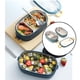 thumbnail image 5 of Caja Bento portátil perfecl de acero inoxidable para niños y adultos 2 capas azul, 5 of 8